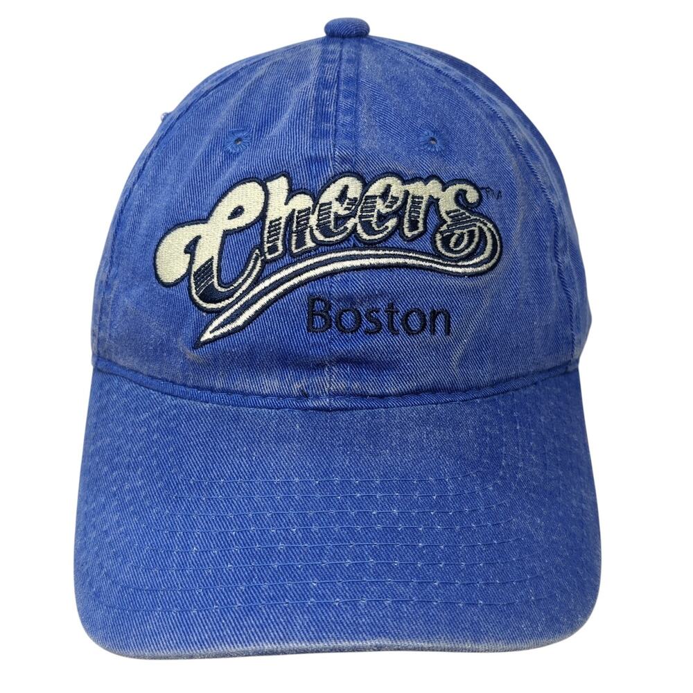 Cheers Boston Est. 1895 Slideback Baseball Cap Blue One Size Embroidered 6 Panel